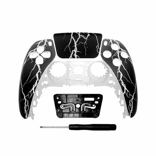 Touchpad Transparent Design Front Housing Shell for PS5 Controller DIY Shell Custom Touch Pad Cover Faceplate BDM-010/020 (Transparent Flashing)