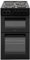 Willow WE50TSB 62L Freestanding Electric Cooker, 50cm Wide Twin Cavity Cooker with Solid 4 Plate Hob, 31L Capacity Grill Cavity, 2 Year Warranty - Black