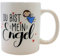 Kaffeebecher - Tasse aus Steingut, Motiv: Du bist Mein Engel. Größe H/Ø: 9 x 8 cm, Fassungsvermögen 300 ml, in Geschenkkarton.