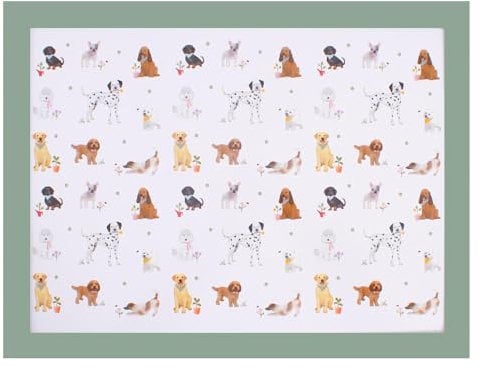 YöL Dog Days Lap Tray Wood Laptop Table Soft Cushioned Base Food Breakfast Dinner Drink Serving Lap Desk Gift