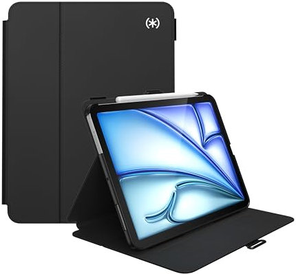 Speck Funda para iPad Air 11 (2024), Compatible con iPad Air (2024/2022/2020, 6ª/5ª/4ª generación) con Soporte para lápices, protección contra caídas y cámara, Soporte Delgado multirango, folio de