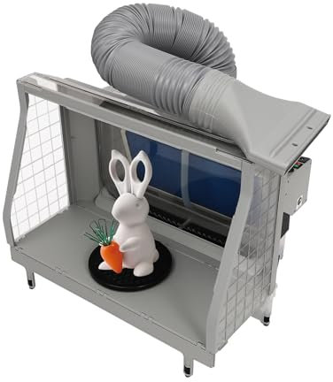 Kit de Cabina de Pintura Portátil para Aerógrafo Con Sistema de Aspiración y Filtro - Para Maquetas, Manualidades y Uñas