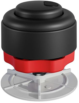 Boton_Pulsador, Universal de descarga doble para cisterna, Negro Mate, Fominaya. Para agujeros de 15-25mm y agujeros de 37-45