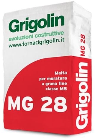 Malta per muratura a grana fine classe M5,-MG28