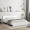 Faroom Holzbett Futonbett Bett 140x190 cm mit Lattenrost & Kopfteil, Bettrahmen Holzwerkstoff Einzelbett Doppelbett Bettgestell Weiß