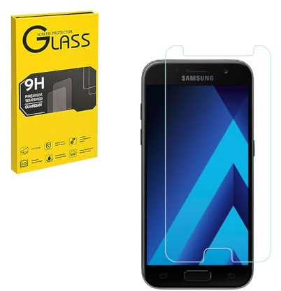 Displayschutzfolie für Samsung Galaxy A5 (2017) Schutzfolie aus gehärtetem Glas HD 9H Härte Case Friendly Einfache Installation Anti Scratch Bubble Free (1 Stück)