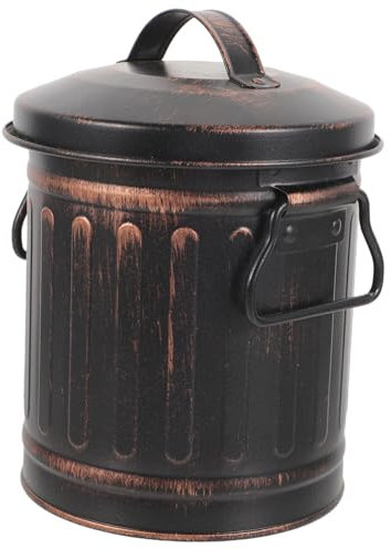 PHENOFICE Cubo De Fuego para Chimenea y Carbón para Parrilla, Contenedor De Cenizas De Hierro Resistente, Capacidad Grande, Uso Fogatas y Estufas De Leña, Alta Resistencia Al Calor