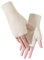 OULIGET Feine Samt-Halbfinger-Handschuhe, Touchscreen-Handschuhe, zum Autofahren, Tippen, Telefon, dehnbare Baumwollstrick-Fäustlinge für Damen und Herren, Weiss/opulenter Garten, 7.2 Inches