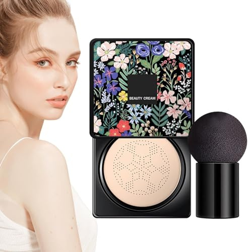 Pilzkopf-Grundierung - Luftkissen-Kissen | Langlebige BB Creme-Foundation, Kosmetisches Feuchtigkeitsöl Make-up BB Cream, Luftkissen Cream