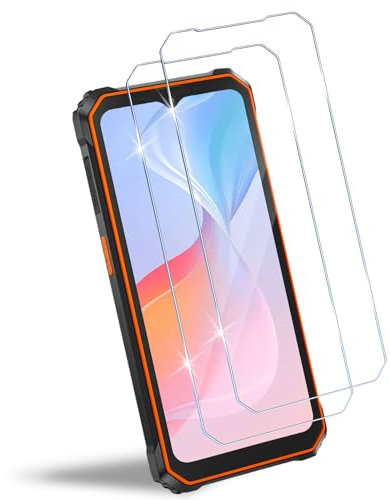 HidWee Compatible avec Blackview BV6200 Pro/ BV6200 Plus / BV6200 Verre Trempé, 2 Pièces 9H Dureté Protection Écran, Ultra HD, Sans Bulles, Anti-rayure, Film Protection D'écran - Transparent