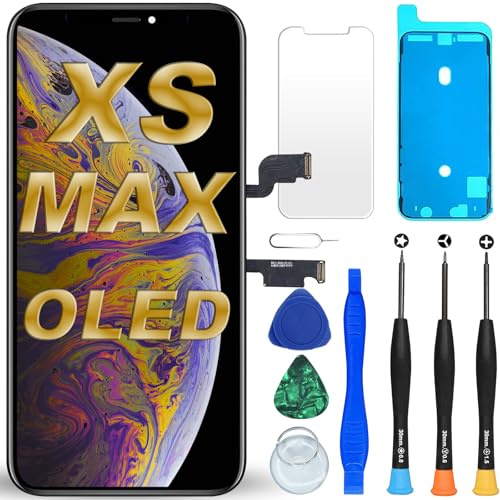 DIGI4U Hard OLED for iPhone Xs Max Screen Replacement, 6.5'' FHD COF NOT LCD Screen for iPhone Xs Max Display Digitizer Assembly, with Repair Tool Kit for iPhone Replacement