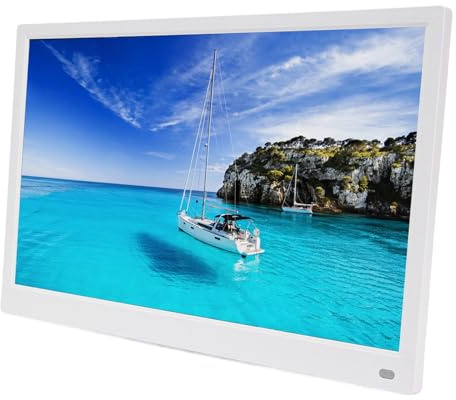 Digitaler Bilderrahmen für Senioren, Touchscreen-Bedienung, Mehrere Sprachen, Inklusive Fernbedienung, EU-Stecker