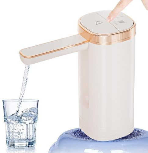 Water Dispenser Pump for Bottles | Portable Silicone Refillable Dispenser, Drinking Water Pump, for Kitchen Office Camping Home Bedroom Sink