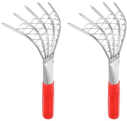 QUARKZMAN 2 Piezas Rastrillo De Almejas 9.84 Rastrillo para Almejas