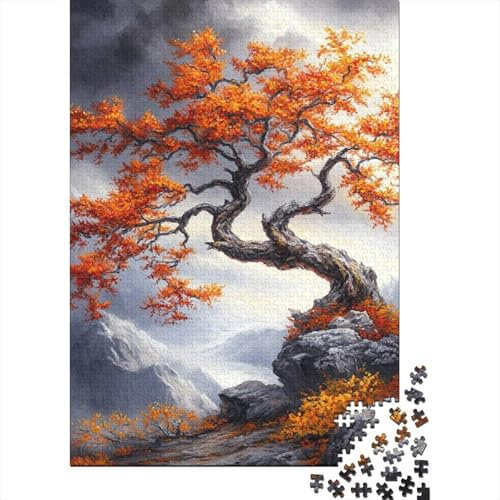 Autumn Mountain Orange Tree Landscape 1000 Piece Jigsaw Puzzle Paper Adult Relaxation