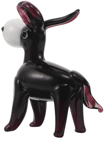 Alipis Figura de Cristal Negro en Miniatura, Adorno Portátil y Realista para Escritorio u Oficina Diseño Moderno y Minimalista