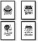 Papierdrachen 4Premium Poster DIN A4 | Bilder für Küche und Wohnzimmer - schwarz-weiß - Travel - hochwertige ungerahmte Kunstdrucke mit Spruch | Dekoration | Wandbild