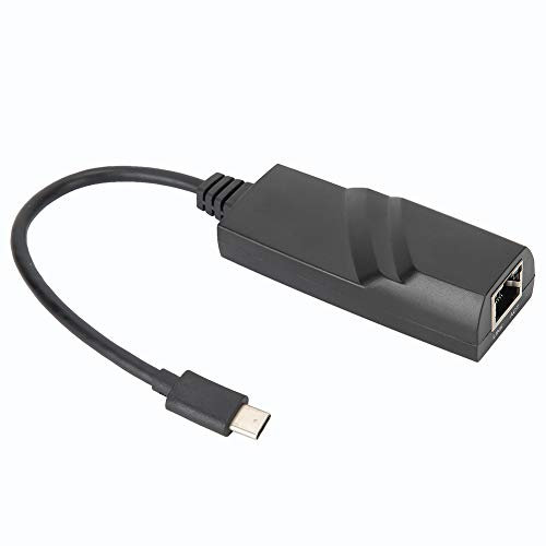 Adaptador de Red USB 3.1 a Gigabit Ethernet, Cable Adaptador Gigabit Ethernet Tipo C, convertidor de Adaptador LAN de Red Gigabit 10Gbps para notebooks Book, teléfonos móviles, tabletas