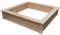 Clamaro 'Beach' Holz Sandkasten 170 x 170 cm extra stabil aus Fichte Massivholz Bohlen (28mm stark, unbehandelt), Sitzumrandung mit abgerundeten Kanten, verzinkte Schrauben - 100% Made in Germany
