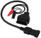 KIMISS OBD2 Diagnose-Adapterkabel,3 Pin auf 16 Pin OBD2 Adapter Stecker Diagnosekabel für Alfa Lancia(Kunststoff + Metall)