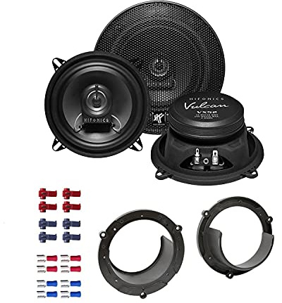 Hifonics VX52 Auto Lautsprecher Boxen 300 Watt 13 cm 2 Wege Koax passend für Mazda MX5 (NA) 1989-1998 Türen Front