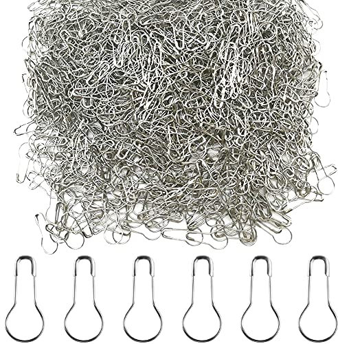 Ruidee 1000Stück Sicherheitsnadeln Metall Kürbis Förmige Sicherheitsnadeln Calabash Pin Kleidung Etiketten Perlennadeln (Silber)