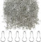 Ruidee 1000Stück Sicherheitsnadeln Metall Kürbis Förmige Sicherheitsnadeln Calabash Pin Kleidung Etiketten Perlennadeln (Silber)