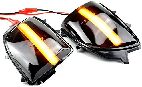 MKptopia 1 Pair Side Wing Door Mirrors LED Dynamic Turn Signal Light Indicator Compatible with VO-LVO XC70 XC90 2007-2014