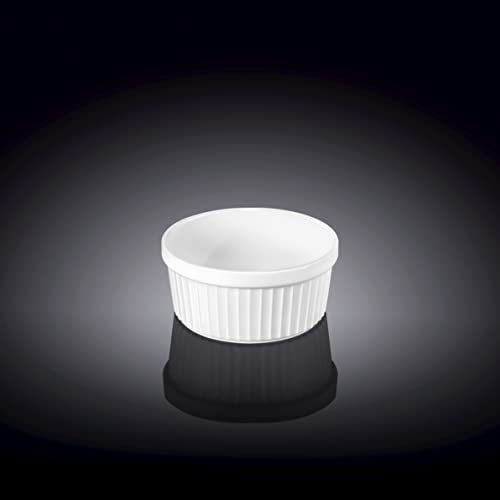 Wilmax WL-996134/A Ramequin en porcelaine Blanc Diamètre 9 cm Hauteur 4 cm Capacité 180 ml
