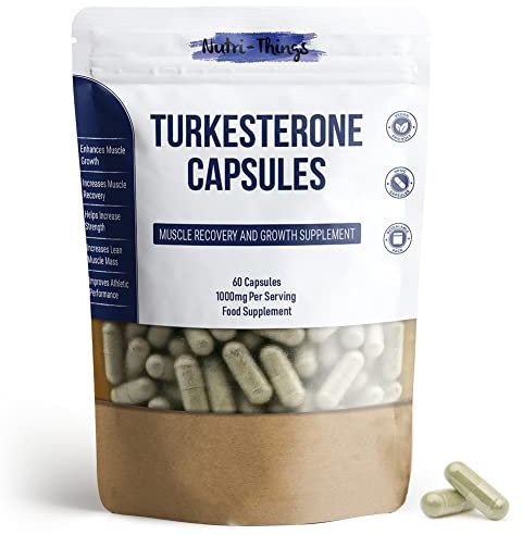 Nutri-things Turkesteron Hochdosiert 1000mg | 60 Kapseln | Muskelregeneration und Muskelaufbau Ergänzung