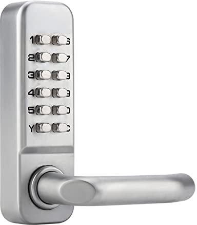 Cerradura de puerta con código numérico digital, Cerradura de puerta con pulsador digital de código mecánico Aplicable al grosor de puerta de 30-60 mm
