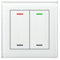 KNX Glas Knopf II Light 2-Wege RGBW weiß neutral