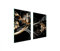 DarHaus Plaque de protection universelle pour plaque de cuisson 65 x 52cm 2 pièce Pour plaques de cuisson Protection contre les éclaboussures Planche a découper en verre trempé, Orchidée Noir
