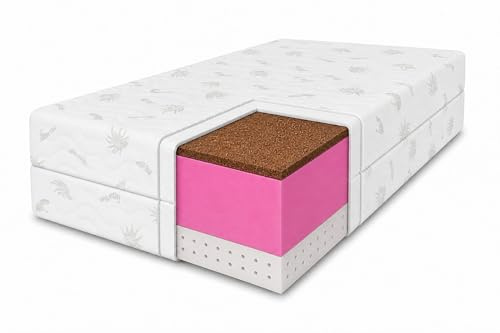 MARPUR Schaummatratze 120x200 Tango, H3/H4, Aloe Vera, Latex-Kokos, 20 cm | Matratze 120x200, Wendematratze, atmungsaktiv, hypoallergen