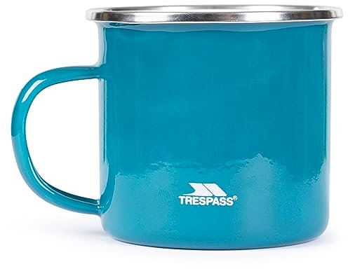 Trespass Enamel Stainless Steel Camping Travel Mug Compact 450ML Rosen