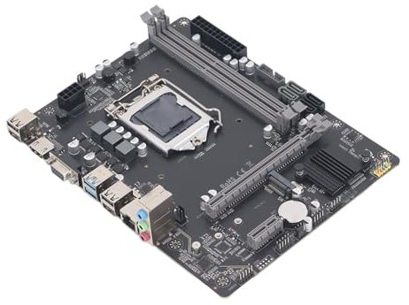 Placa Base H81M LGA 1150, Placa Base de PC para Escritorio, CPU LGA 1150 Pin 4/5 Gen, Tarjeta LAN Gigabit, 2X DDR3, 4X USB2.0, 2X USB3.0, 2X SATA2.0, 2X SATA3.0, PCIEx16