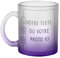 Fabulous Mug en Verre Violet - Personnalisable Personnalisé avec Votre et Image et Votre Texte