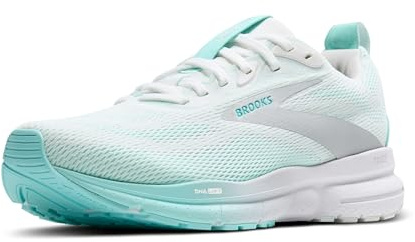 Brooks Trace 4 Neutral Damen-Laufschuhe, Grau/Blau/Rot