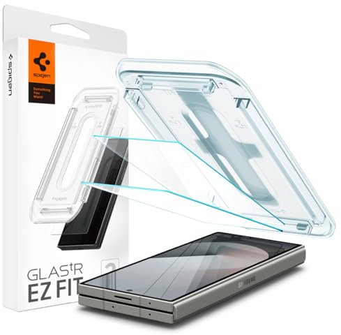 Spigen Glas.tR EZ Fit Vetro Temperato compatibile con Samsung Galaxy Z Fold 6, 2 Pezzi, per Display esterno, Installazione Facile, Durezza 9H Pellicola prottetiva