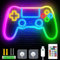 Neon Gaming Personalizado Gamepad con Forma de Mando, Luces Led Gamer para Habitacion Personalizables con Mando a Distancia y APP, Accesorios Decoracion Gaming
