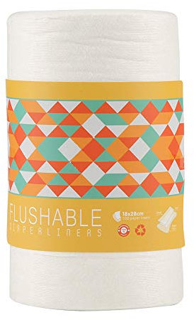 Diaper Liner Fibre de Bambou 100 Pièces Rouleau Doublures de Couches pour bébé Biodégradables Jetables Insert Absorbant Ultra Doux pour Couches Pantalons Lingettes Humides