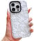 ECZOIL Compatible for iPhone 15 Pro Max Case,Cute Clear Bow Cartoon for Women Girl Soft TPU Shockproof Anti-Yellow Protective Phone Case for iPhone 15 Pro Max- Bow