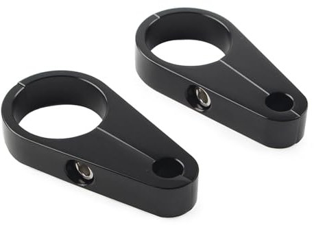 Supporto for morsetto for cavo freno frizione manubrio moto da 1,25 compatibile con bici Can-Am Polaris(Black)
