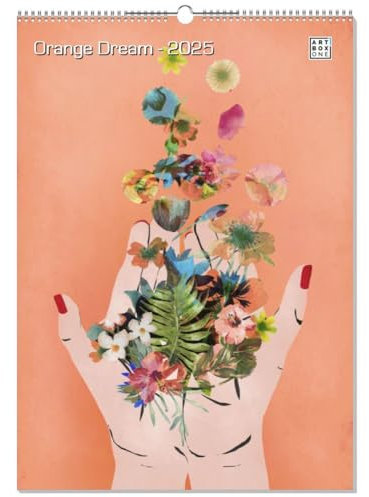 artboxONE Kalender 2026 Orange Dream Wandkalender A2 2026 Abstrakt