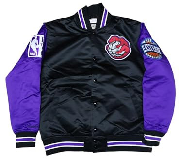 Mitchell & Ness NBA Primetime Heavyweight Satin Jacke - Toronto Raptors, L