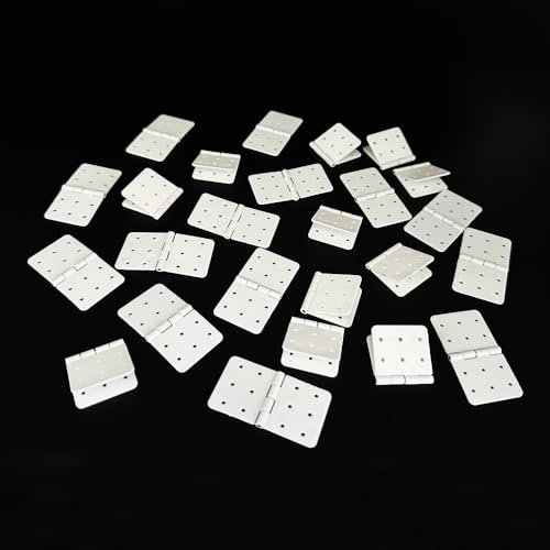 25PCS RC Airplane Pinned Nylon Hinges for RC Plane Replacement Parts Fixed Wing Model Airplane Loose-Leaf (Large 20X36mm)