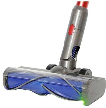 Reinigungskopf-Borstenwalzenbürste, Kompatibel Mit Dyson, V7 V8 V10 V11 V15, Kabelloser Staubsaugeraufsatz Mit Staub-LED-Leuchten, Ersetzen Sie Den Bürstenkopf