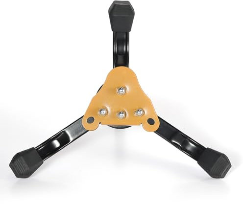 Walfront Tragbarer Faltbarer Flötenständer, Klarinette Stativhalter Ständer Oboe Windinstrument Nicht -Schlupf -Leichter Ständer für Holzblasspieler (Metall 2)