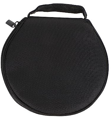HOLIDYOYO Borsa CD Rotonda Capacità Oxford Custodia per Dvd e CD con Cerniera per Auto e Ufficio