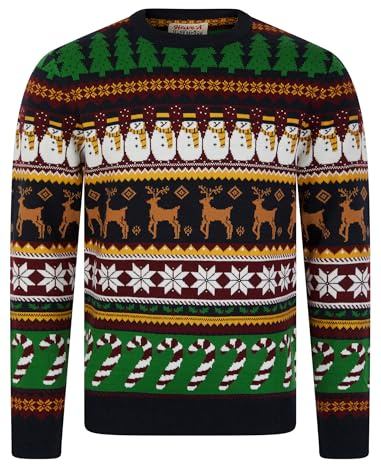 Tokyo Laundry Merry Christmas Men's Nordic Fair Isle Style Knitted Xmas Jumper